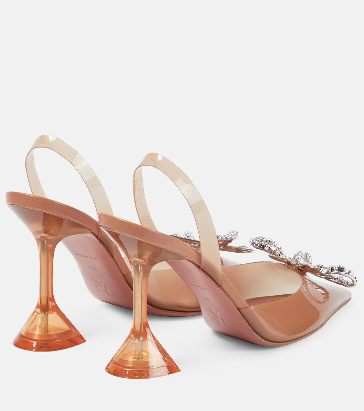 Amina Muaddi Rosie embellished PVC pumps Amina Muaddi