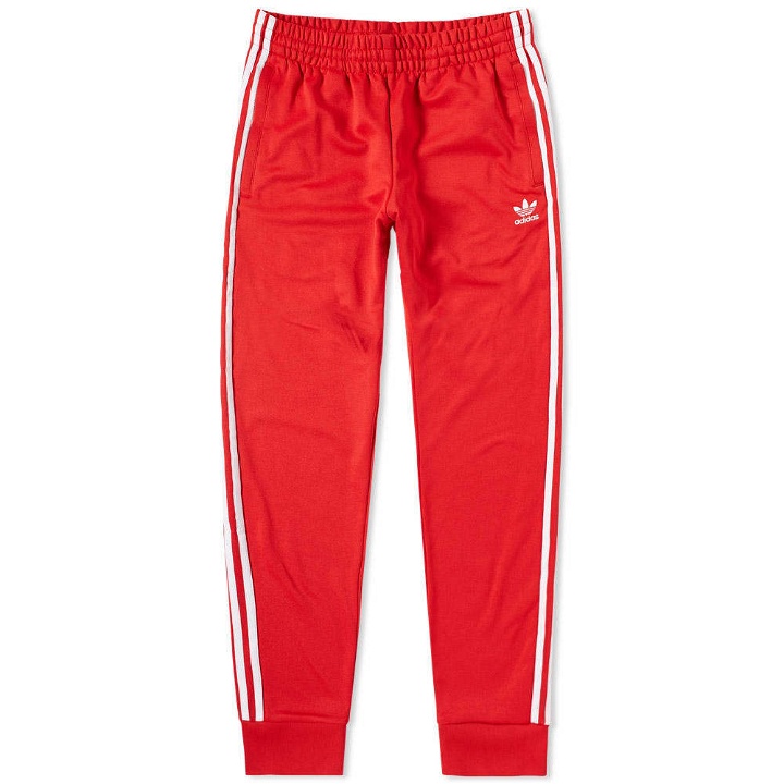 Photo: Adidas Superstar Track Pant Red