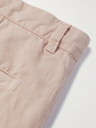 TOD'S - Garment-Dyed Cotton and Linen-Blend Trousers - Pink