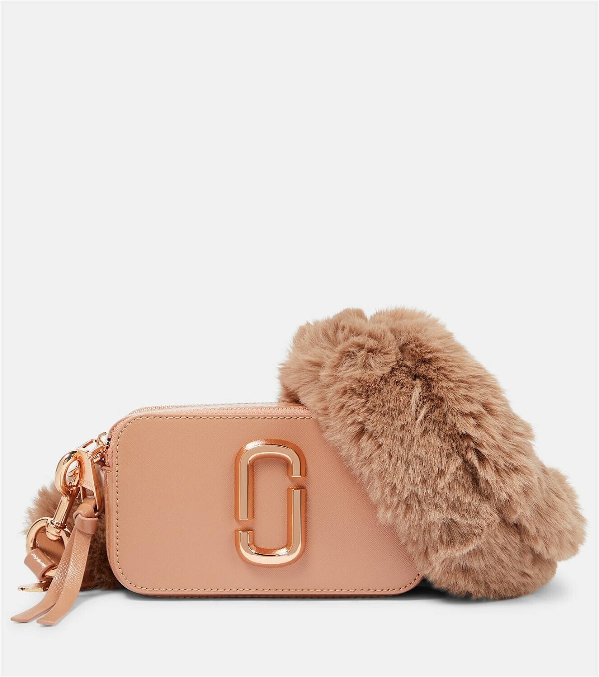Shop Marc Jacobs The Snapshot Coated Leather Camera Bag