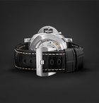 Panerai - Luminor 1950 3 Days Acciaio 44mm Stainless Steel and Alligator Watch - Black