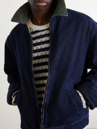 Aimé Leon Dore - Corduroy-Trimmed Denim Jacket - Blue