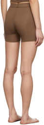 SKIMS Brown Sleep Jersey Shorts