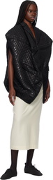 Comme des Garçons Black Lame Floating Weave Blazer