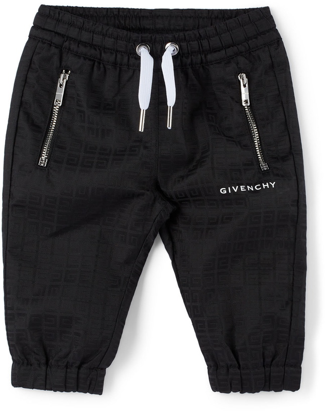 Photo: Givenchy Baby Black Logo Trousers