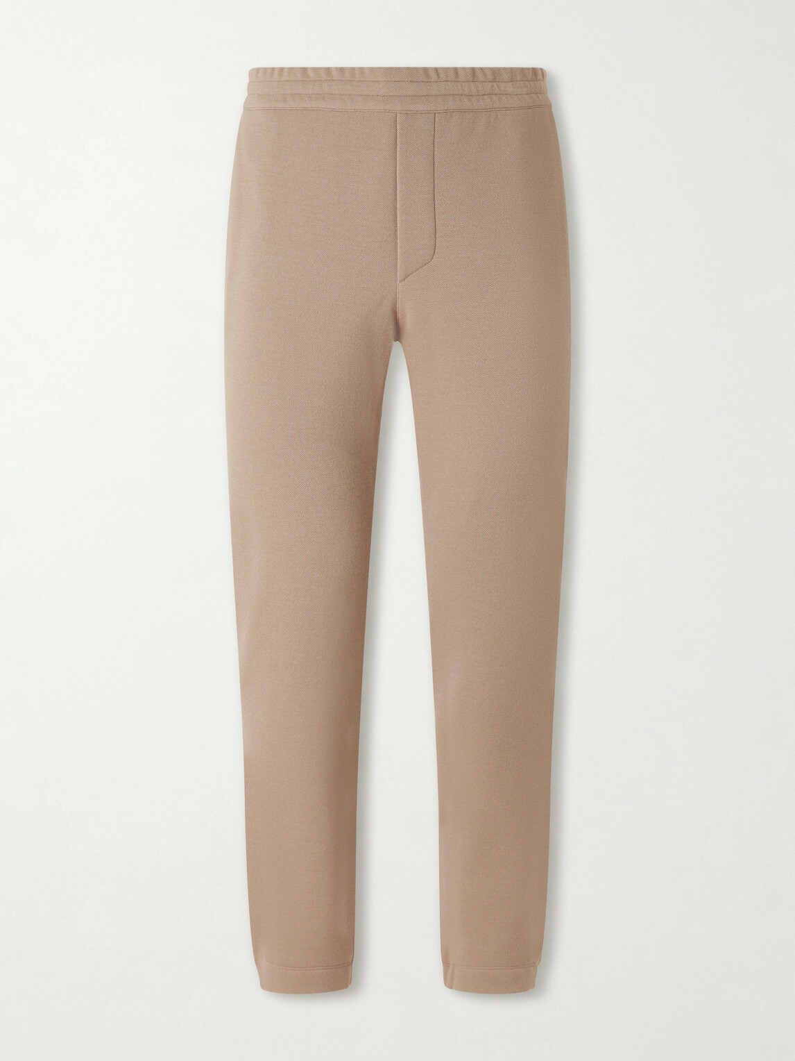 Zegna - Straight-Leg Honeycomb-Knit Cotton, Wool and Silk-Blend Sweatpants - Brown