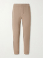 Zegna - Straight-Leg Honeycomb-Knit Cotton, Wool and Silk-Blend Sweatpants - Brown
