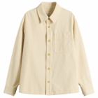 A.P.C. Men's Surchiemise Basile Logo Shirt in Off White