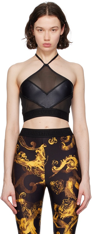 Photo: Versace Jeans Couture Black Paneled Tank Top