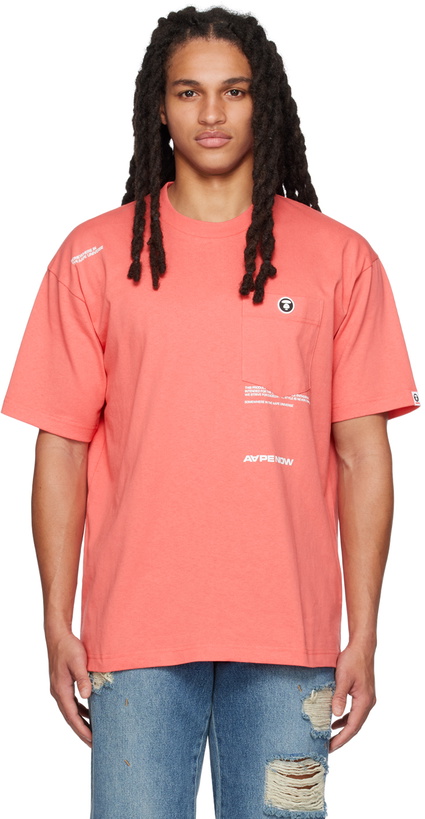 Photo: AAPE by A Bathing Ape Red Pocket T-Shirt