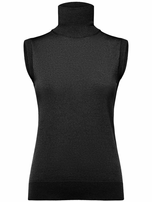 Photo: SPORTMAX Ardenza Wool Turtleneck Vest