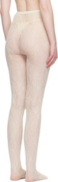 Swedish Stockings Off-White Rosa Lace Tights