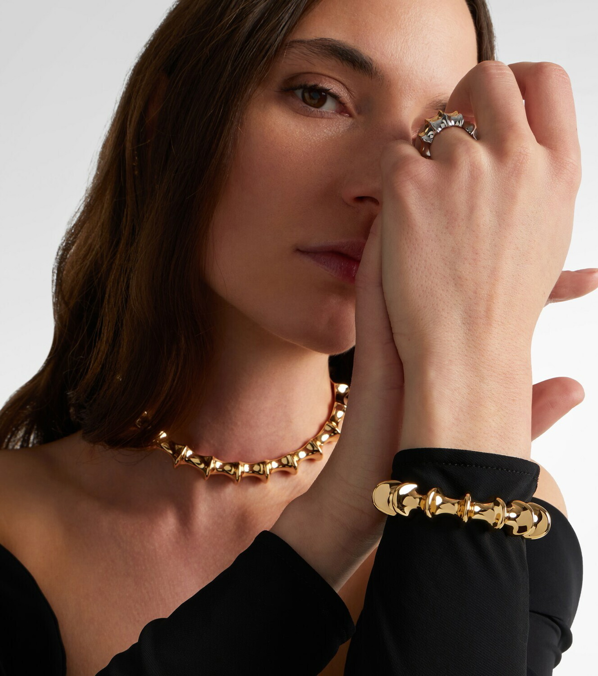 Jennifer Fisher Murphy gold-plated cuff bracelet