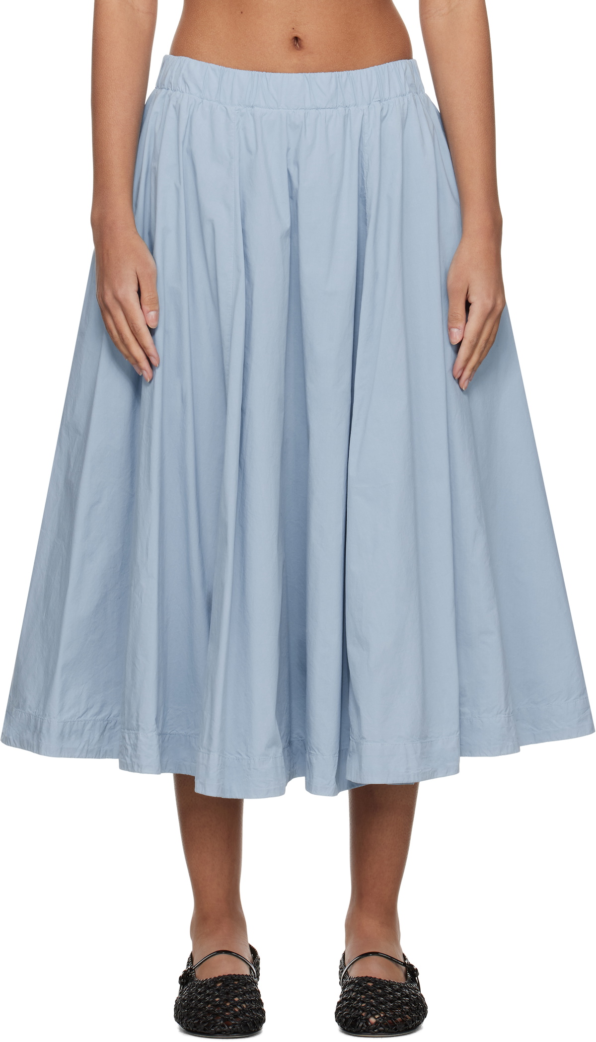 CASEY CASEY Black Anarchic Midi Skirt CASEY CASEY