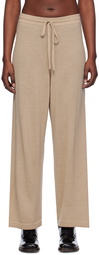 Lauren Manoogian Beige Super Fine Lounge Pants