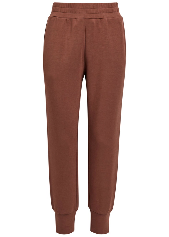 Photo: Varley The Slim Cuff 27.5 Stretch-jersey Sweatpants Maroon