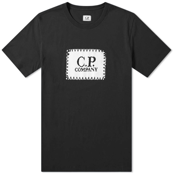 Photo: C.P. Company Jersey Block Logo Tee