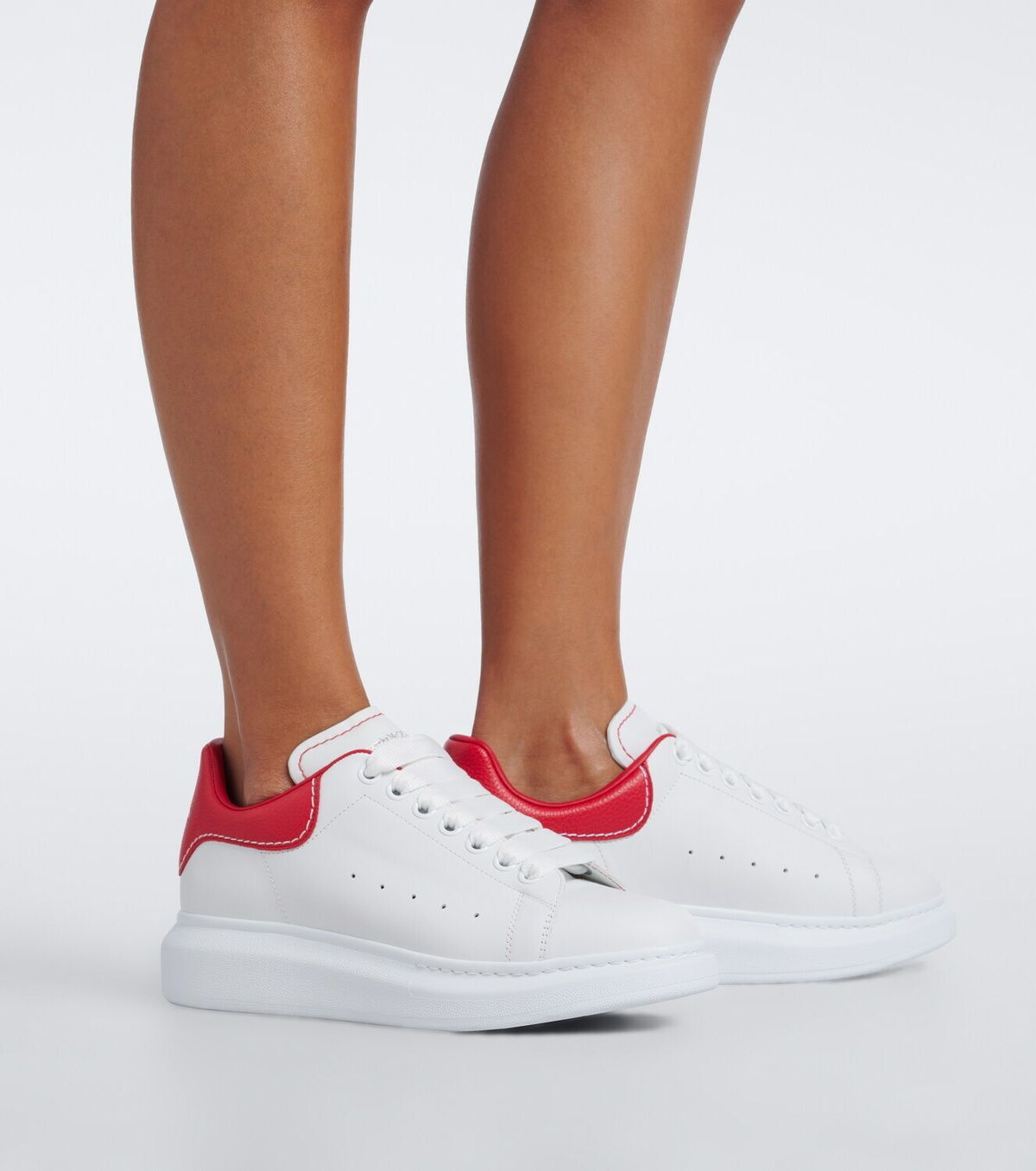 McQueen Oversized leather sneakers