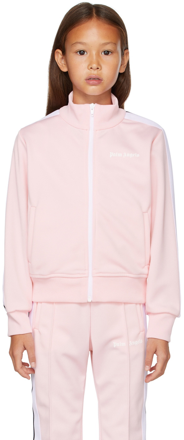 Palm Angels Kids Pink Track Jacket Palm Angels