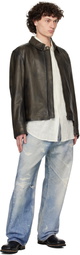 Holzweiler Brown Cillian Leather Jacket
