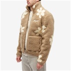 Axel Arigato Men's Billie Flower Fleece Jacket in Camel
