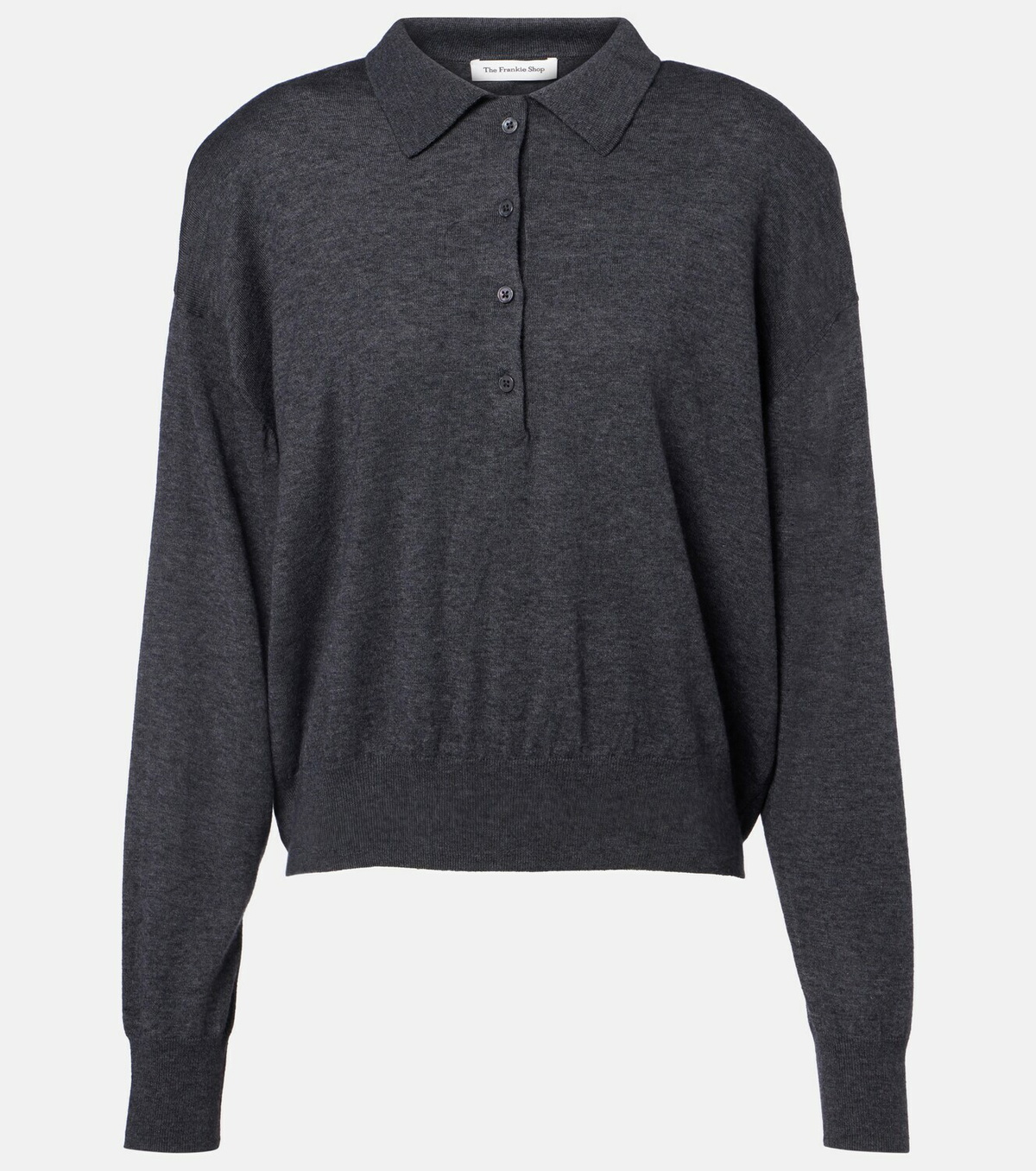 The Frankie Shop Croydon wool-blend polo sweater