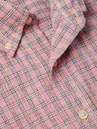 Our Legacy - Borrowed Button-Down Collar Checked Woven Shirt - Pink