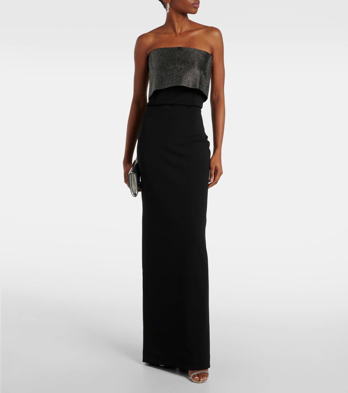 SOLACE LONDON Brandi クリスタル ロング ドレス 関税込み SOLACE LONDON Brandi クリスタル ロング ドレス 関税込み