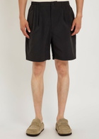 Picante Pleated Shell Shorts Black
