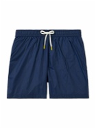 Hartford - Straight-Leg Mid-Length Recycled Swim Shorts - Blue