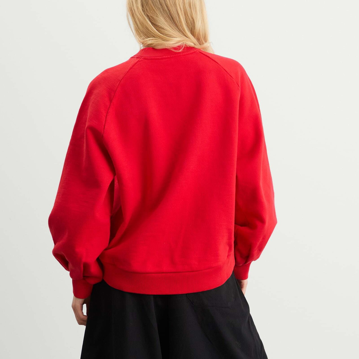 YMC Women's Bellow Sleeve Sweatshirt in Red
