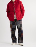Portuguese Flannel - Quilted Padded Cotton-Flannel Overshirt - Red