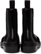 Bottega Veneta Black Fireman Chelsea Boots