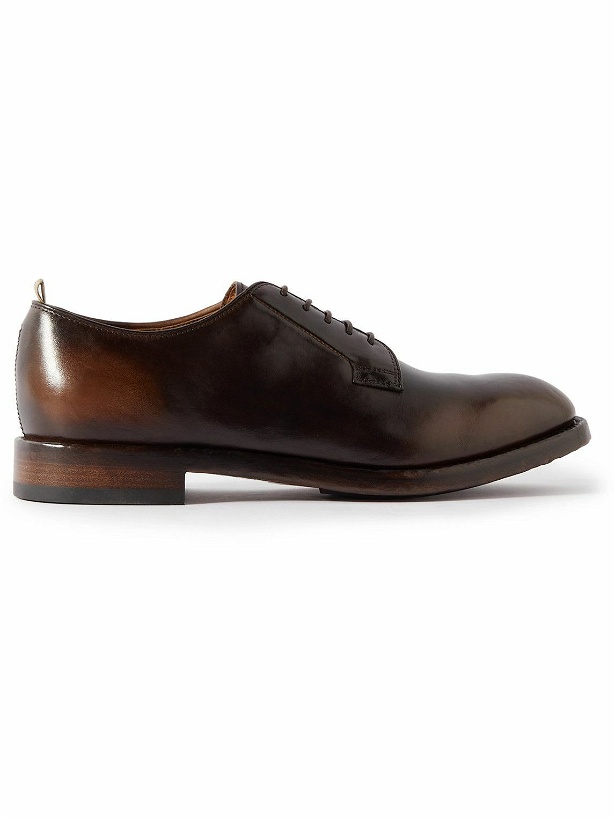 Photo: Officine Creative - Temple Leather Derby Shoes - Brown