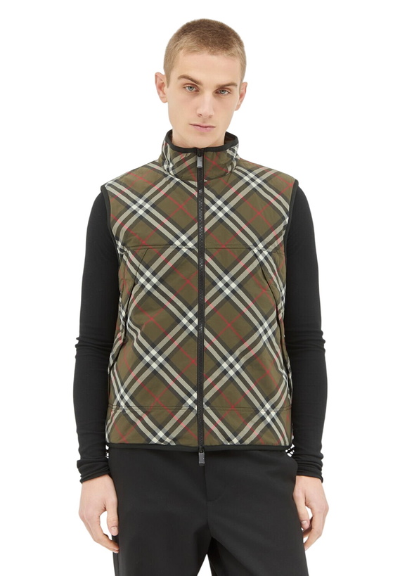 Photo: Burberry Check Padded Gilet