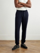 Allude - Tapered Wool and Cashmere-Blend Sweatpants - Blue