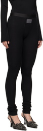 Acne Studios Black Ribbed Leggings