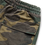 Rhude - Camouflage-Print Cotton Drawstring Cargo Shorts - Green