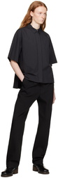 CO Black Covered Placket Shirt
