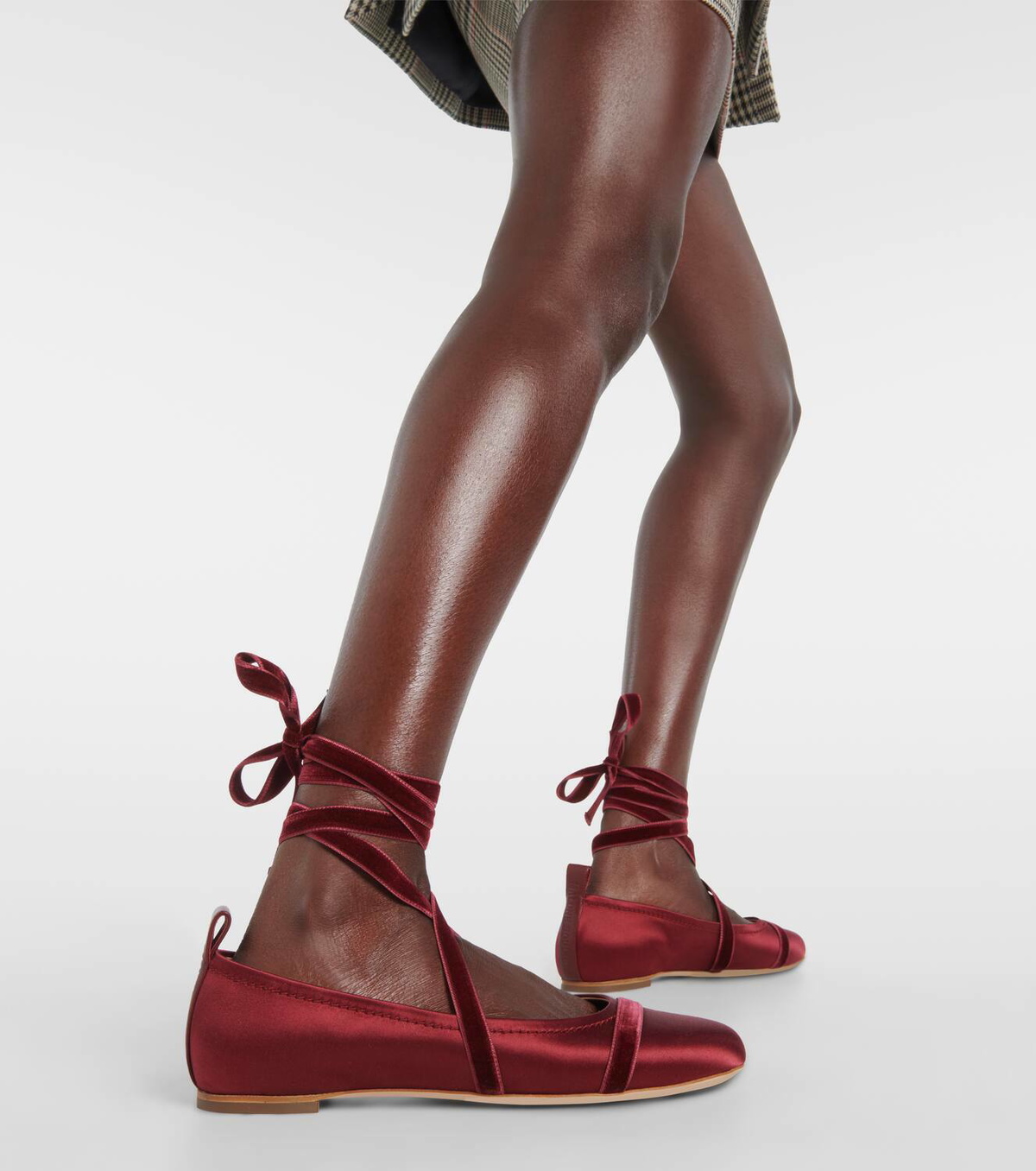 Malone Souliers Spencer satin ballet flats