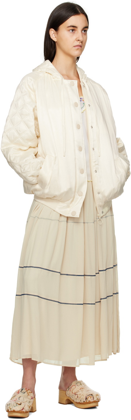 See by Chloé White Embroidered Tank Top