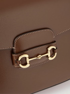 GUCCI - Horsebit-Detailed Cross-Grain Leather Messenger Bag