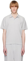 Homme Plissé Issey Miyake Gray Basics Polo