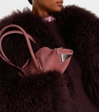 The Attico La Passeggiata Small suede tote bag