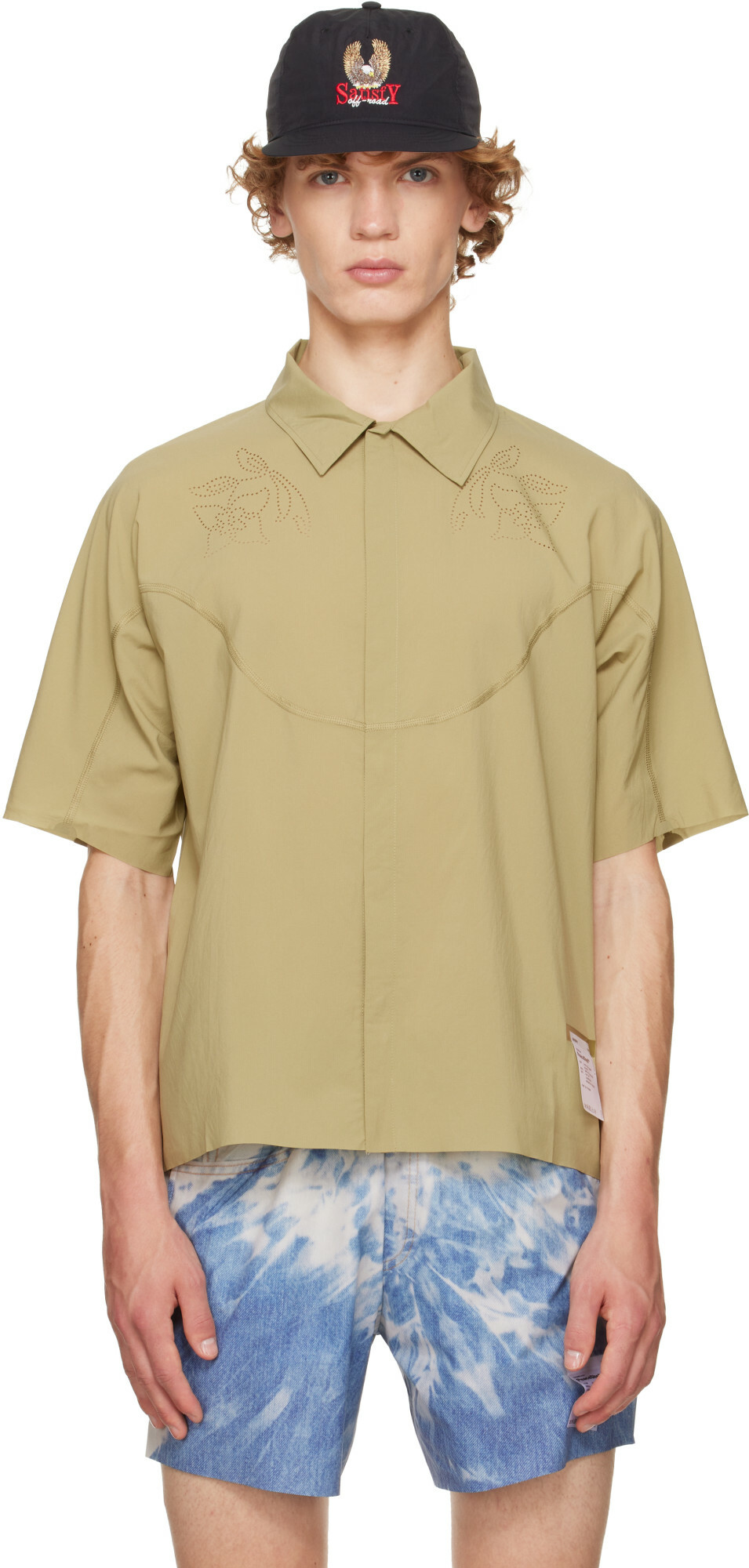 Satisfy Khaki PeaceShell River Short Sleeves Shirt