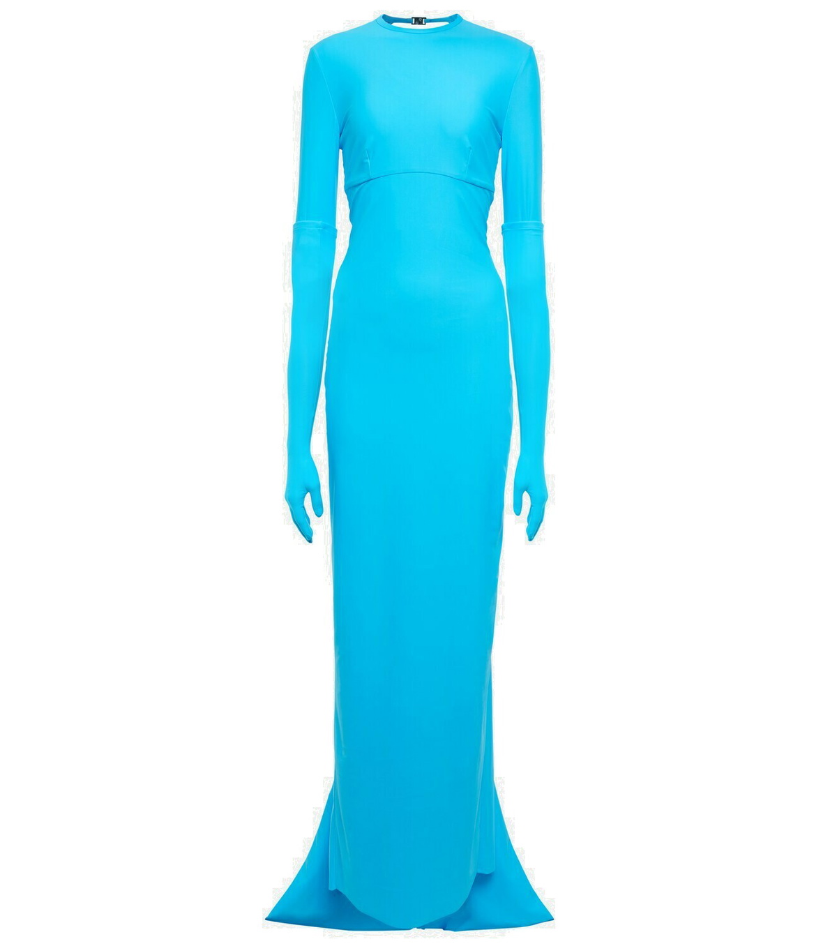 BALENCIAGA double sleeve dress blue SS25 新作 ★ Balenciaga Dress Women Size 40 Made In Italy Blue Black NWT