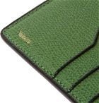 Valextra - Pebble-Grain Leather Cardholder - Green