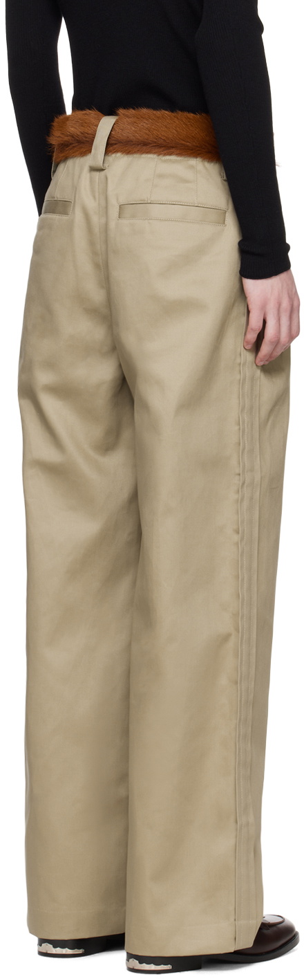 Meryll Rogge Taupe Pleated Trousers