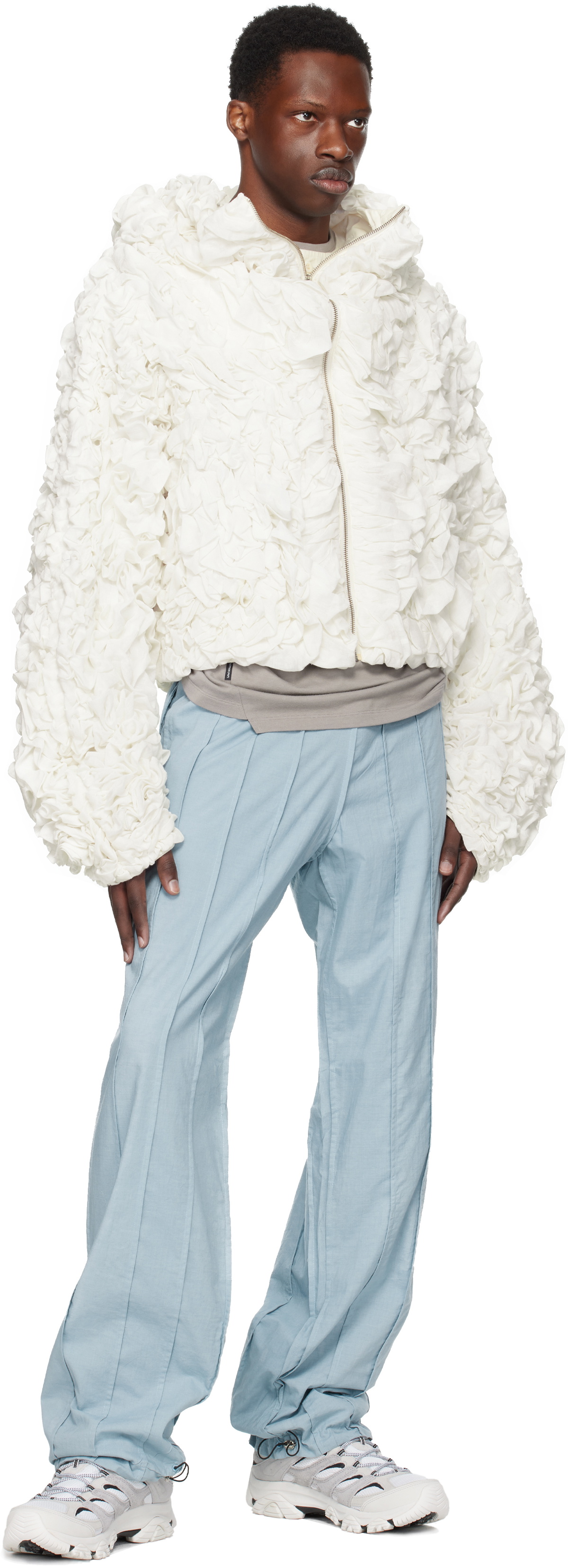 Tondolo White Morel Scrunched Jacket