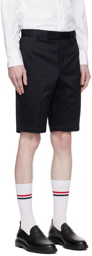 Thom Browne Navy Unconstructed Shorts